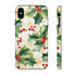 Christmas Holly on a Golden Background - Impact Resistant Phone Case iPhone XS MAX Glossy